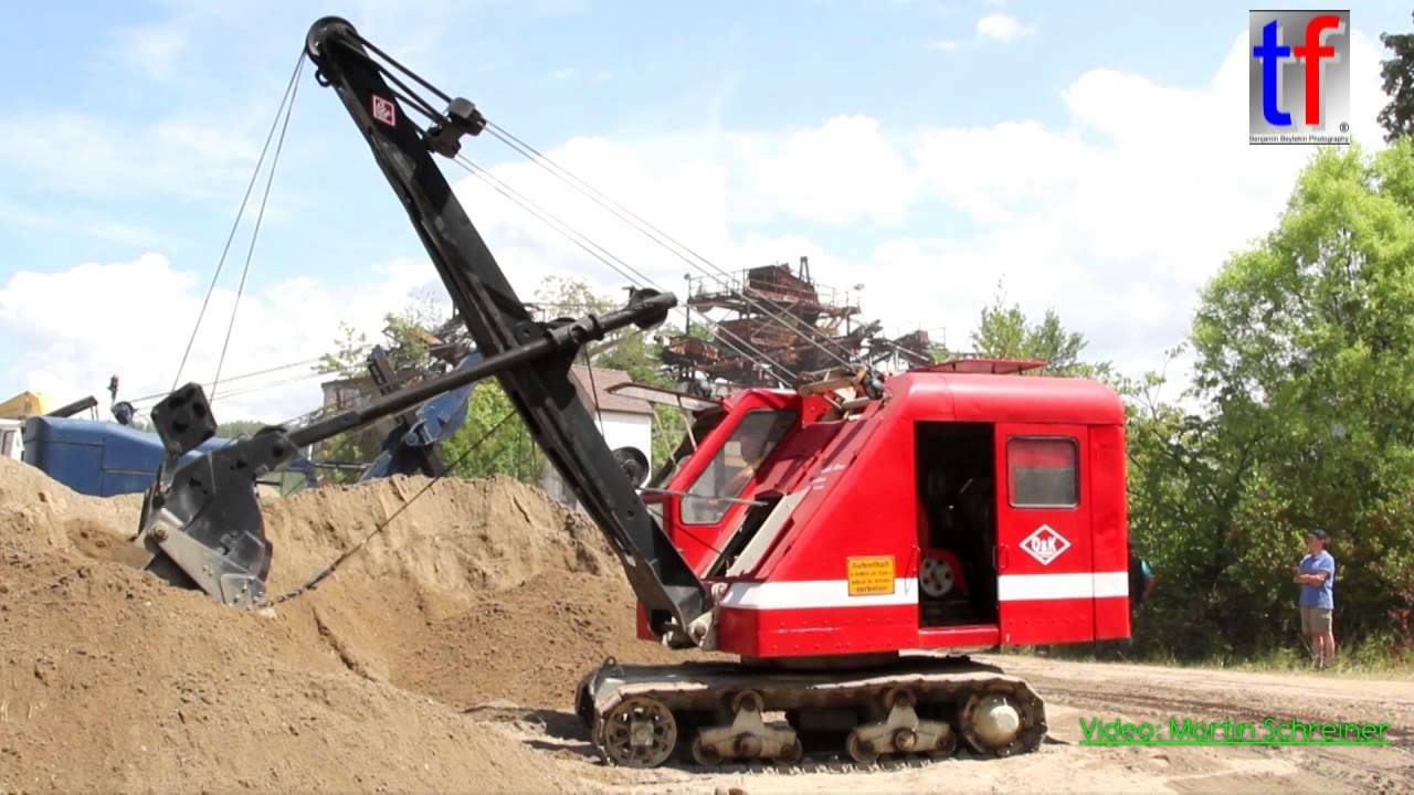 Menck, CAT, Atlas, Dolberg, O&K,... / Historische Baustelle Huttenheim 2014.