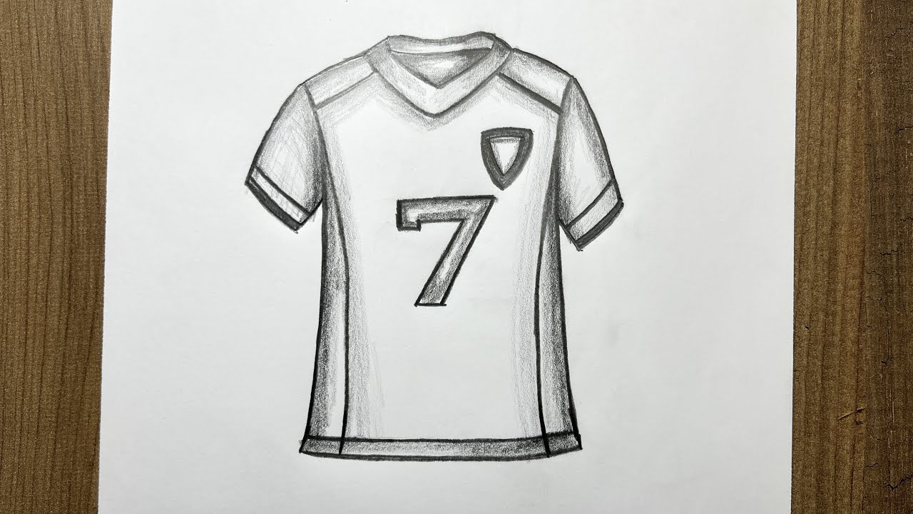 Forma Çizimi. Kolay Karakalem Forma Çizimi. Ronaldo Forma Çizimi. 7 Numara Forma Çizimi