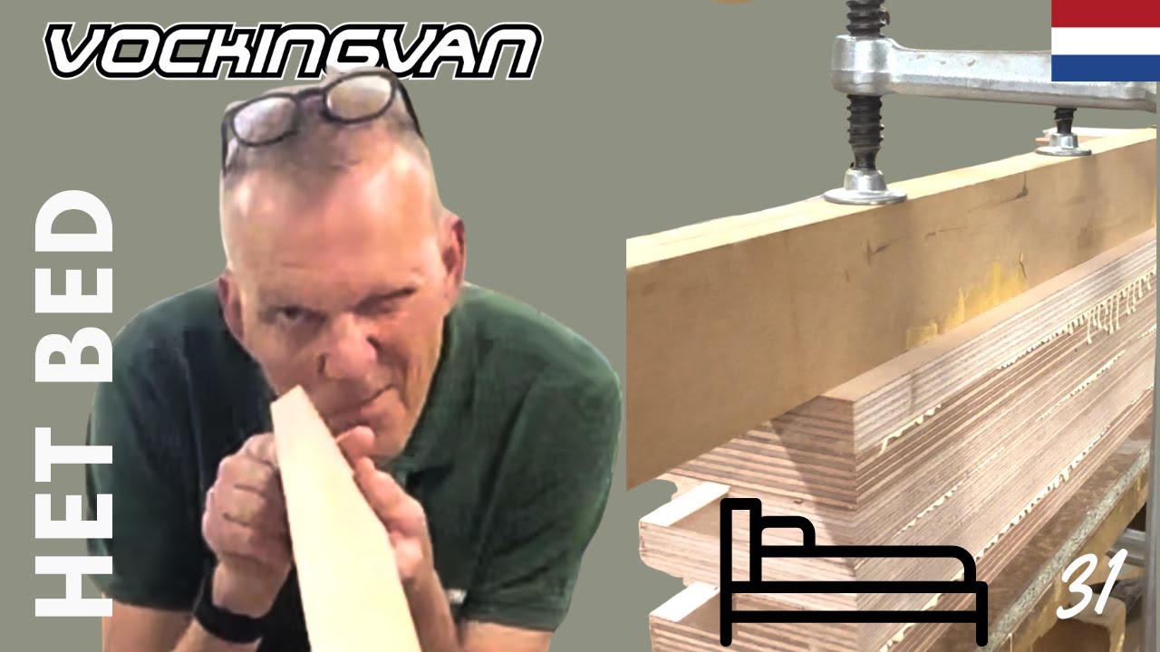 Het bed maken met dragende kasten.