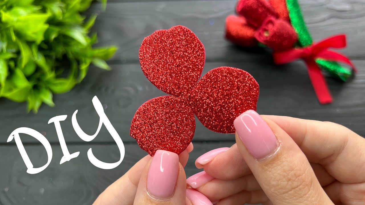 Тюльпаны из фоамирана Мастер класс Цветы из фоамирана DIY