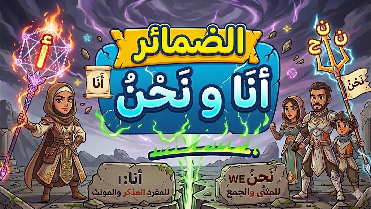 ضمائر المتكلم (للصف الأول الابتدائي) منهج جديد