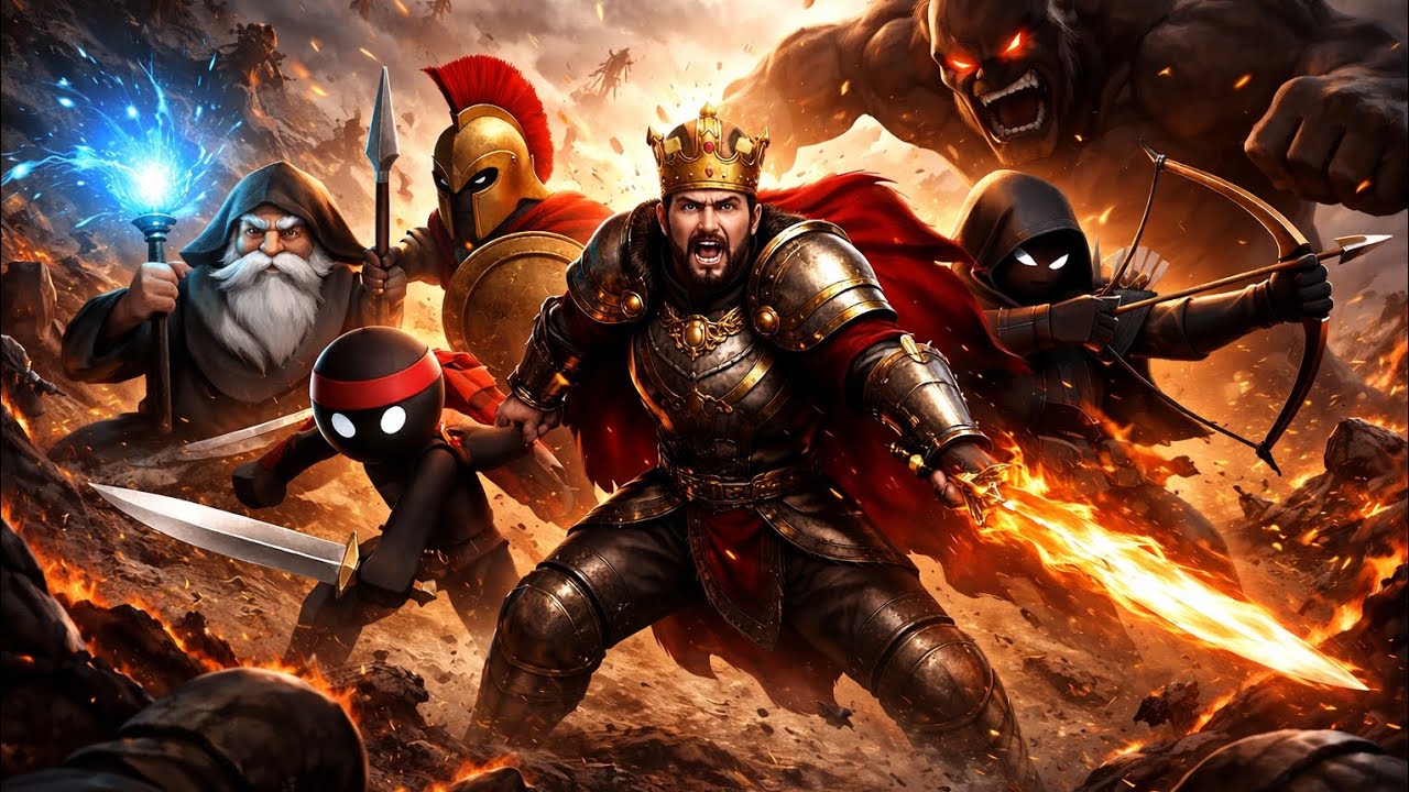 THE KINGDOM BURNS.  #StickWar #StickWarLegacy #StickWarBattle #EpicBattle