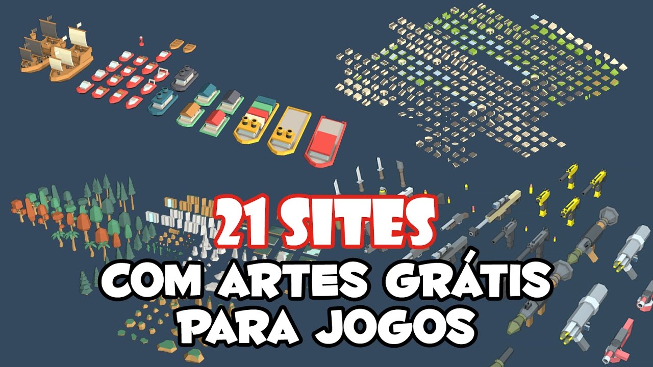 🇧🇷 [Arte para Jogos] 21 sites com artes grátis para jogos!