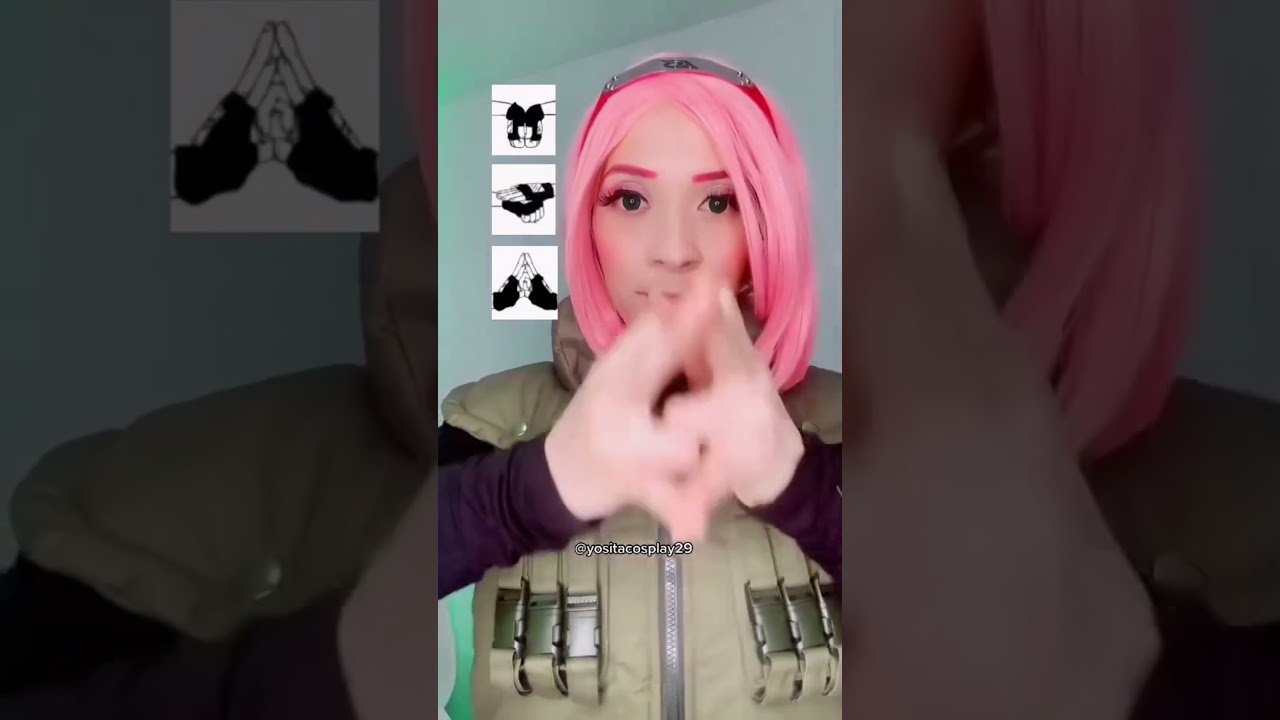 Tutorial Jutsu de invocaci&oacute;n #jutsu #tutorialjutsu #naruto #cosplaydesakura #sakuraharuno
