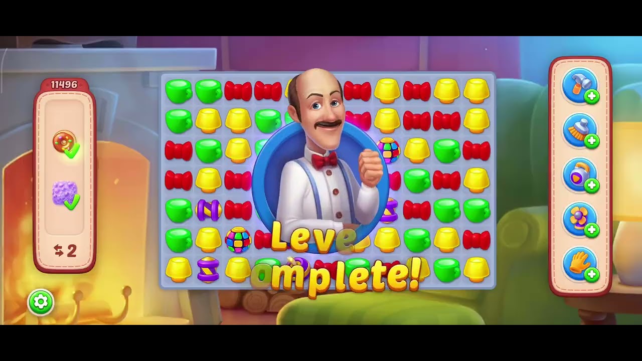 Only 1% Players Can Beat This Homescapes Level 🧠So Satisfying!Watch This Homescapes Level Till End 😍