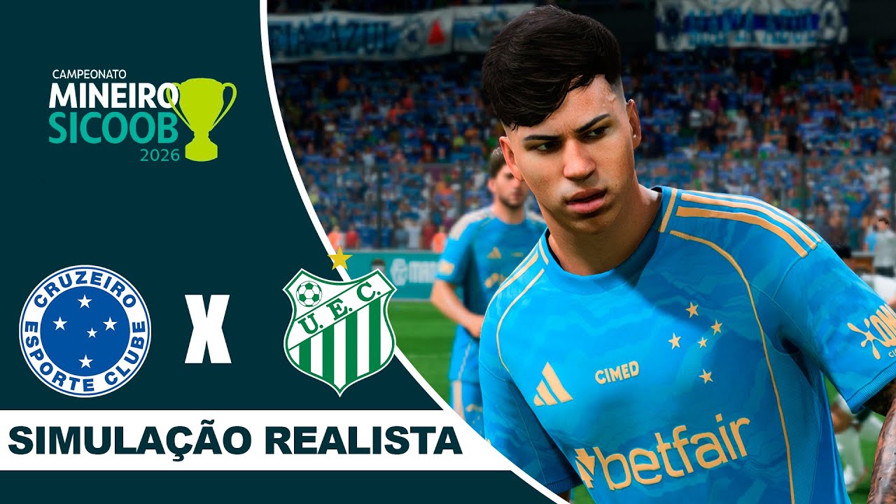 CRUZEIRO x UBERLÂNDIA | Campeonato Mineiro 2026 | Simulação Realista