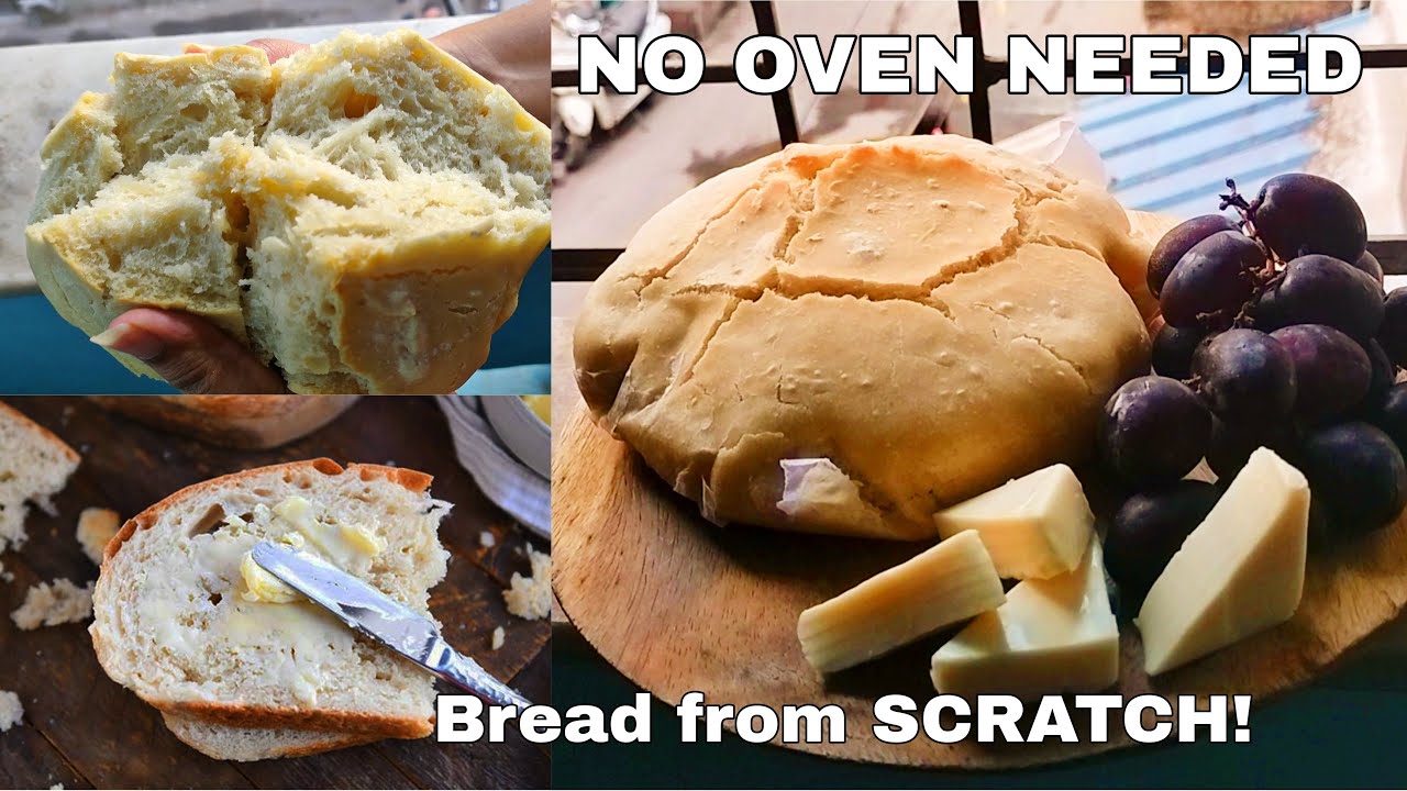 4 Ingredients Bread at Home! | No Oven | No kneading | Super Simple Lent Recipe| #bread #food