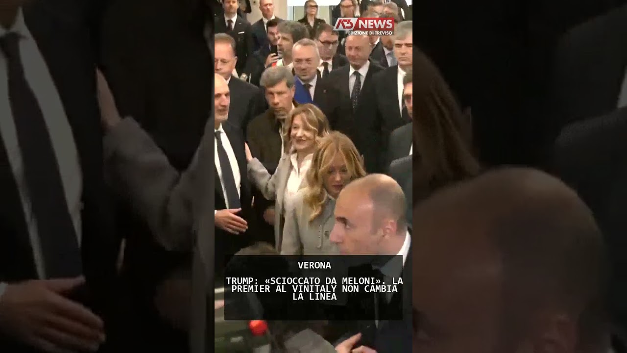 TRUMP: &laquo;SCIOCCATO DA MELONI&raquo;. LA PREMIER AL VINITALY NON CAMBIA LA LINEA | 14/04/2026