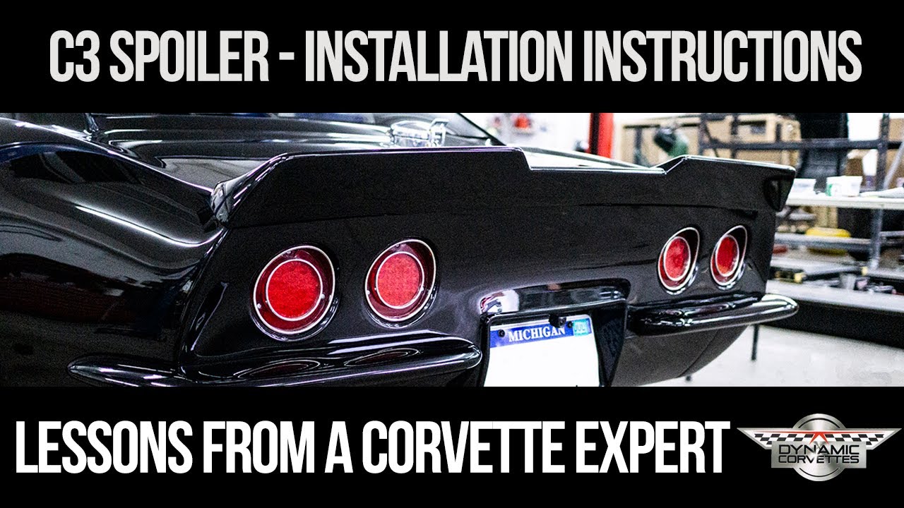 Installing Our Custom Fiberglass C3 Power Spoiler '68-'73