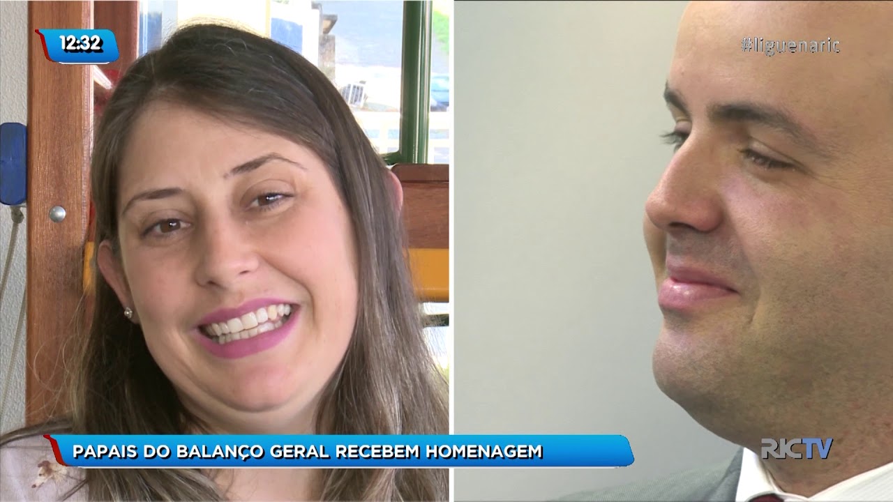 Apresentadores do Balanço Geral recebem homenagem de Dia dos Pais
