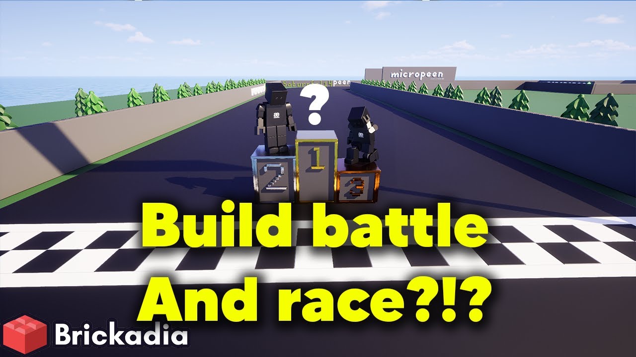 Gokart Build Battle & Race! | Brickadia w/ SaturnSol14 & Plush Piney
