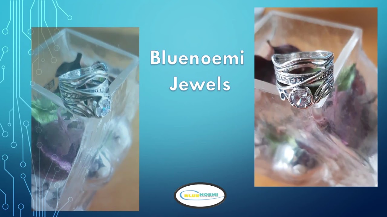 Bluenoemi Jewelry -  Sterling Silver Ring set with a Zircon. Boho-chic Rings.