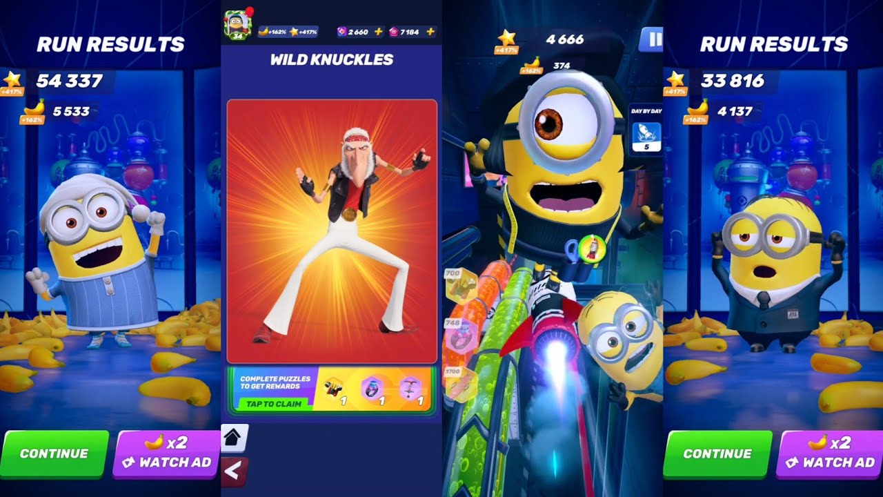 Frigid Carl vs Couturier Stuart vs Nightgown vs AVL Suit | New Minion rush |