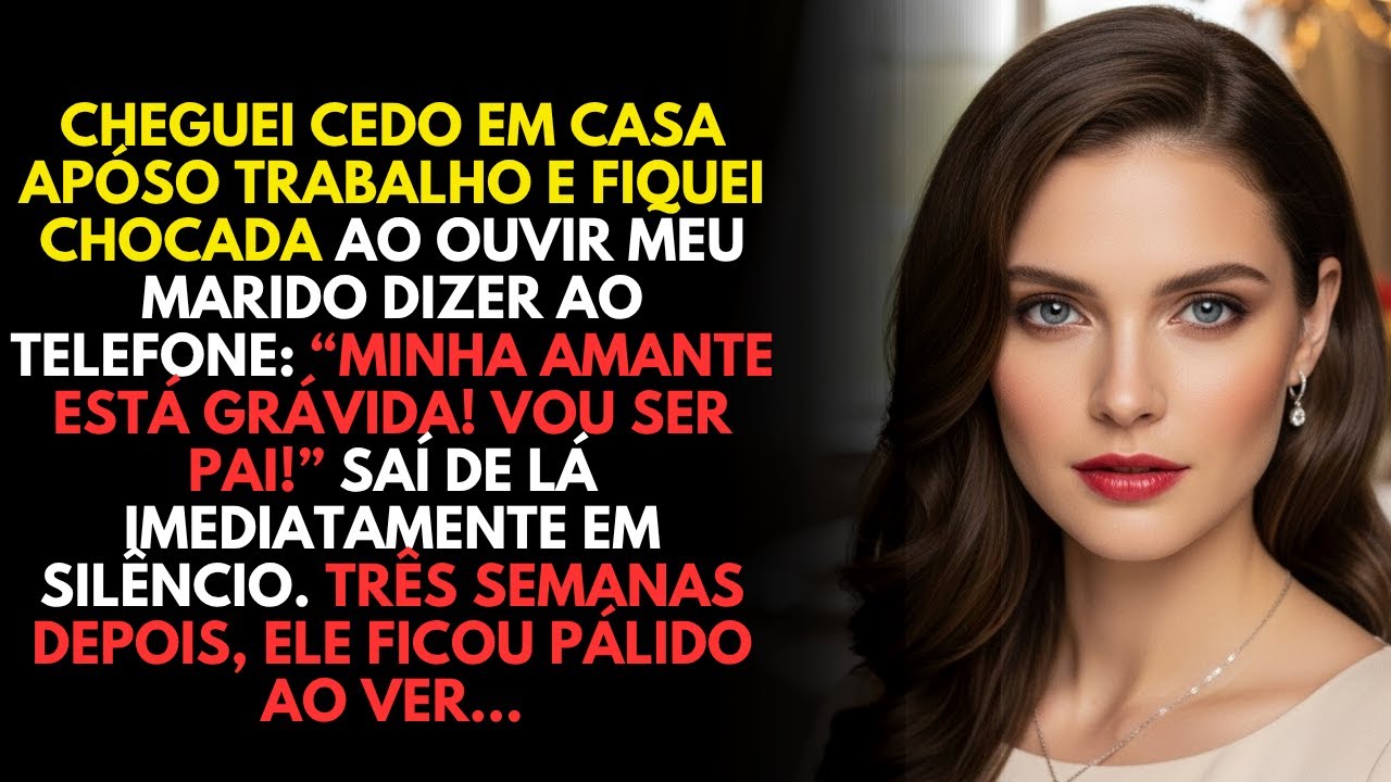 Cheguei cedo em casa, bem a tempo de ouvir meu marido anunciar a gravidez da amante. Dias depois...