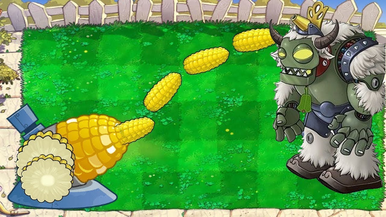 3 COB CANNON vs DR. ZOMBOSS PLANTS VS ZOMBIES