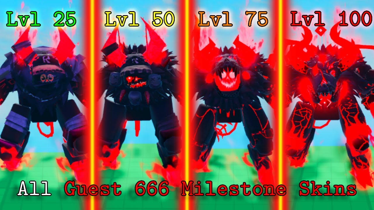 All Guest 666 Milestone Skins | Forsaken