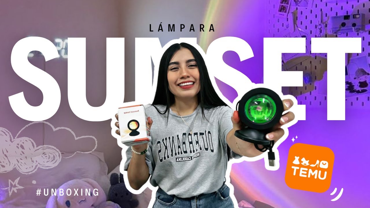 SUNSET LAMP 🌅 | LAMPARA ATARDECER VIRAL | Fanny Mis 