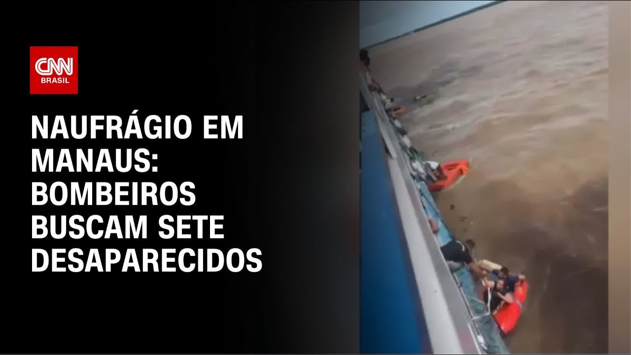 Sete pessoas seguem desaparecidas após naufrágio de lancha em Manaus | CNN PRIME TIME