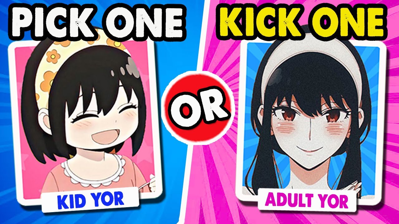 ✅PICK ONE, KICK ONE ❌ANIME CHARACTERS FROM KID TO ADULT (fun quiz) | Anime Quiz @brainitquiz​