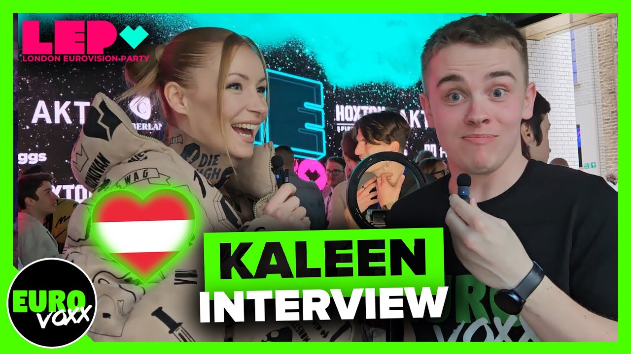 🇦🇹 KALEEN - 'We Will Rave' (INTERVIEW) // London Eurovision Party 2024 // Austria Eurovision 2024