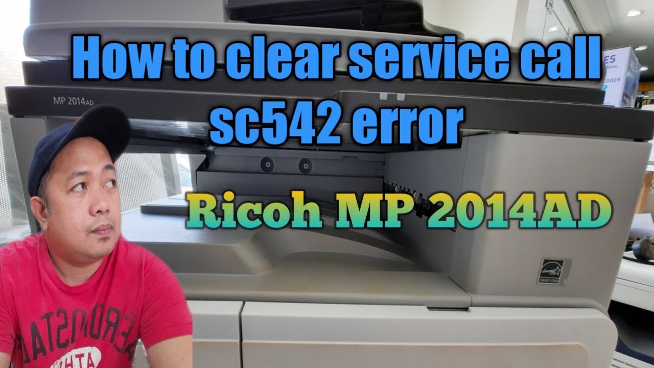 HOW TO SOLVE SERVICE CALL SC542 ERROR I RICOH SERVICE CALL SC542-01I RICOH MP 2014AD
