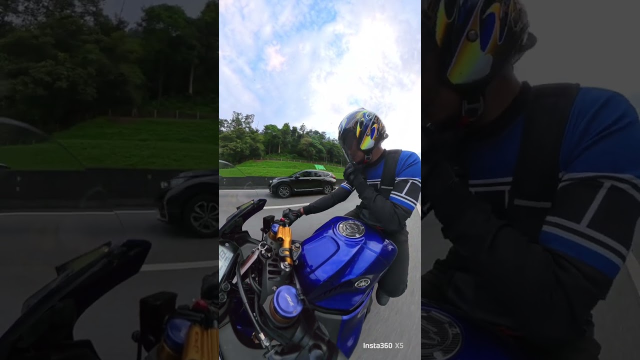 Sesi Kejar Mengejar R25 x Ninja 250 x CFMoto 450SR (Highway Plus Taiping - Kuala Kangsar) 