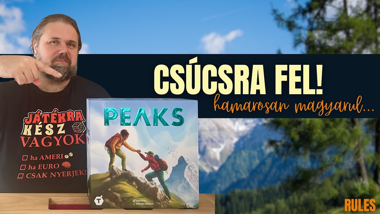 Hegymászás, taktika és kaland az asztalon |  Peaks – Társasjáték bemutató