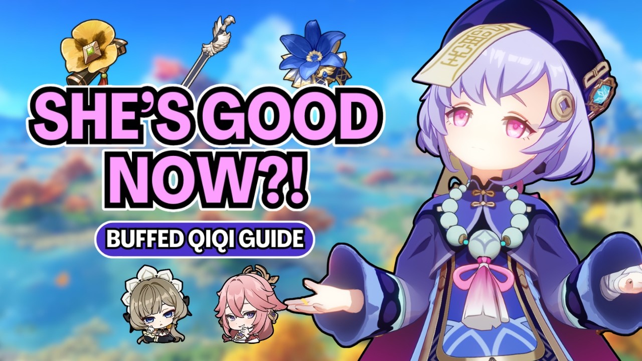 An UPDATED Guide On the Newly Buffed Qiqi! | Best Builds - Weapons, Artifacts, Teams