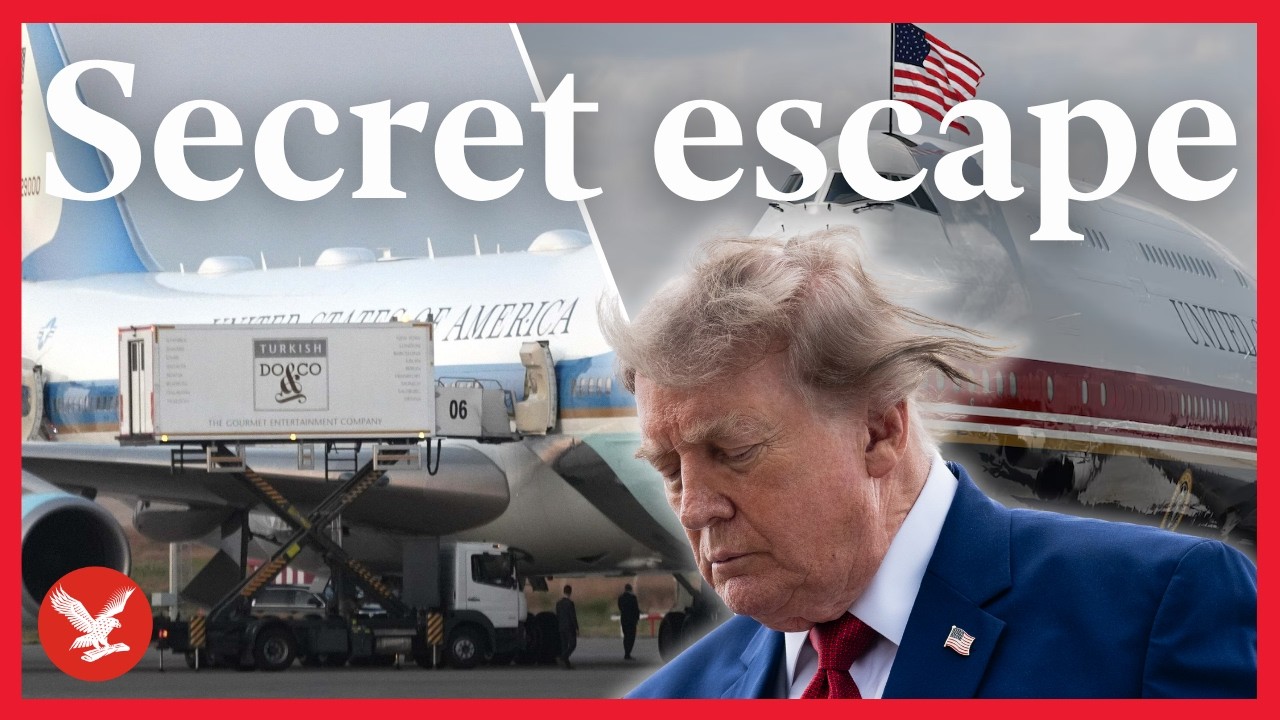 How Trump hid in catering cart to board secret flight after Iran threat