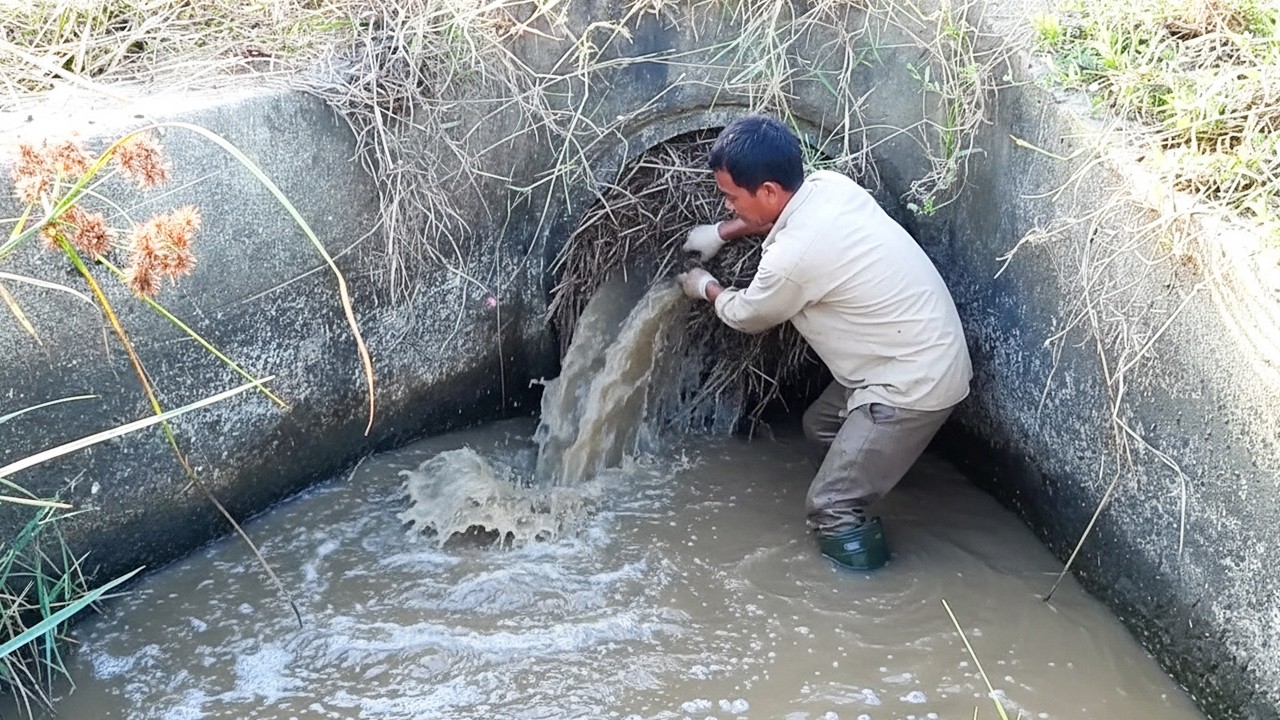 How To Clean Culvert Clogged Drain