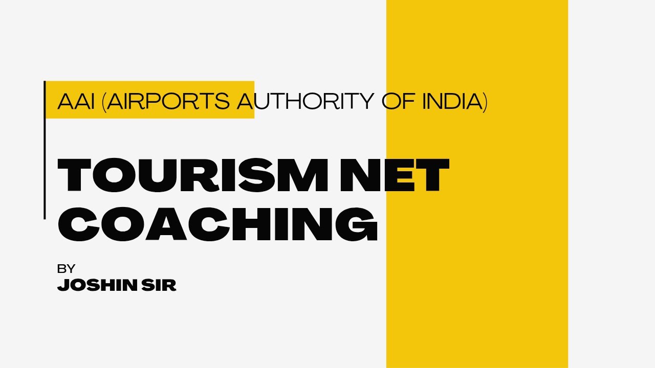 UGC - NET in Tourism Administration & Management Coaching by Joshin Sir &ndash; AAI