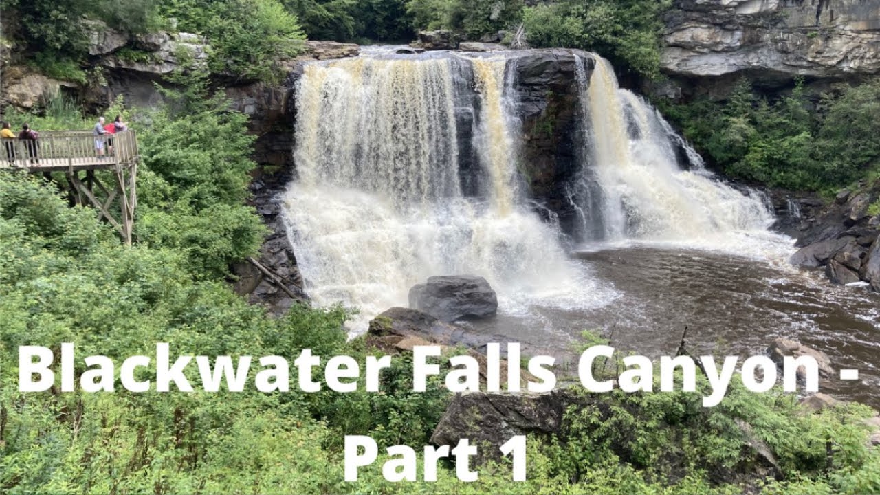 Blackwater Falls in West Virginia in the Blackwater Canyon