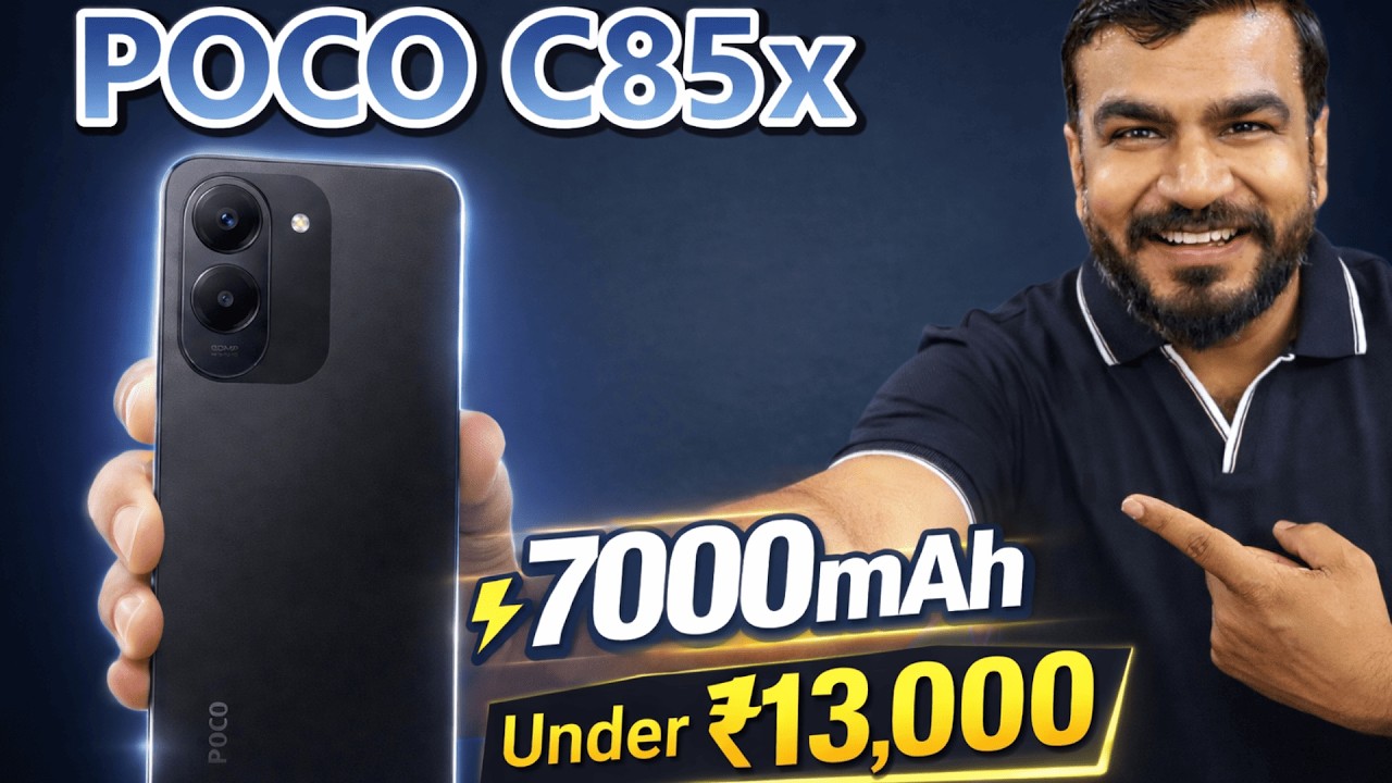 Poco C85x Official HERE, 7000mAh Big Battery Under 13000/- Best SmartPhone HINDI
