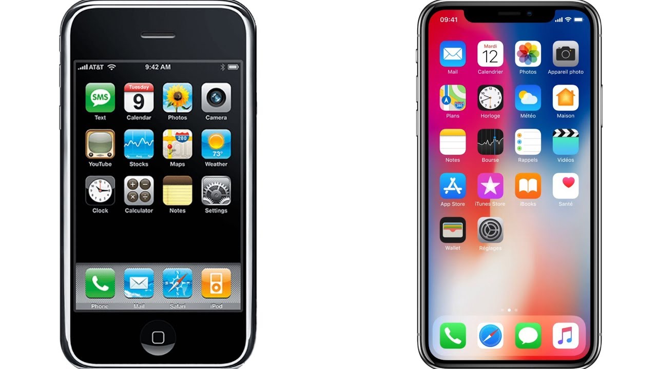  ÉVOLUTION des PUBS de l'iPhone 2G à l'iPhone X (2017)