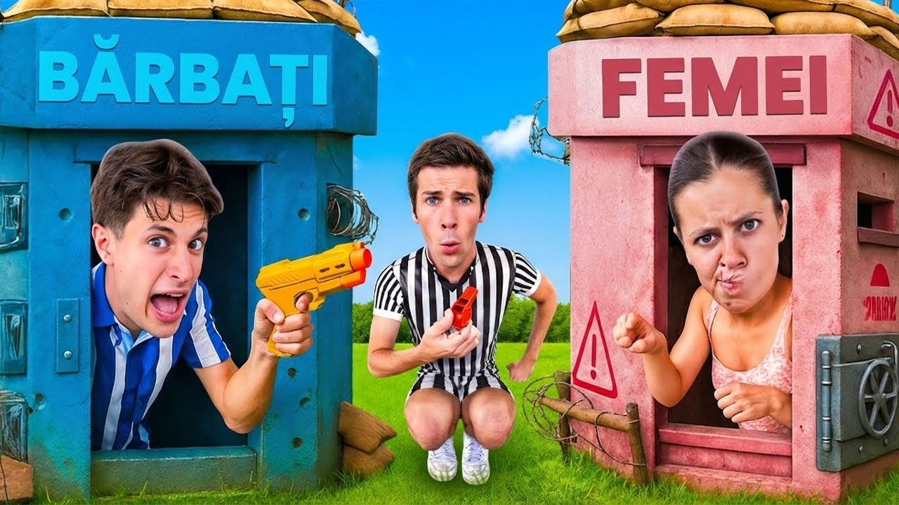 FORTURI DIN CARTON ÎN VIAȚA REALĂ! MAREA BĂTĂLIE DINTRE BĂIEȚI ȘI FETE 🔥 Ninna și Matti
