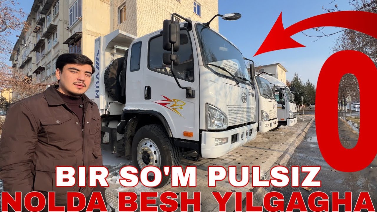0 so‘m boshlang‘ich to‘lov 1 yildan 5 yilgacha! 🚚