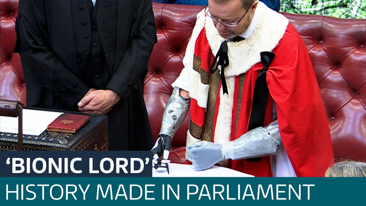 'Bionic Lord' makes history: Craig Mackinlay takes up his peerage | ITV News