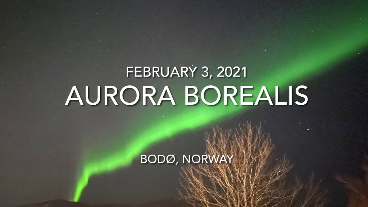 Aurora borealis in northern Norway - February 3, 2021