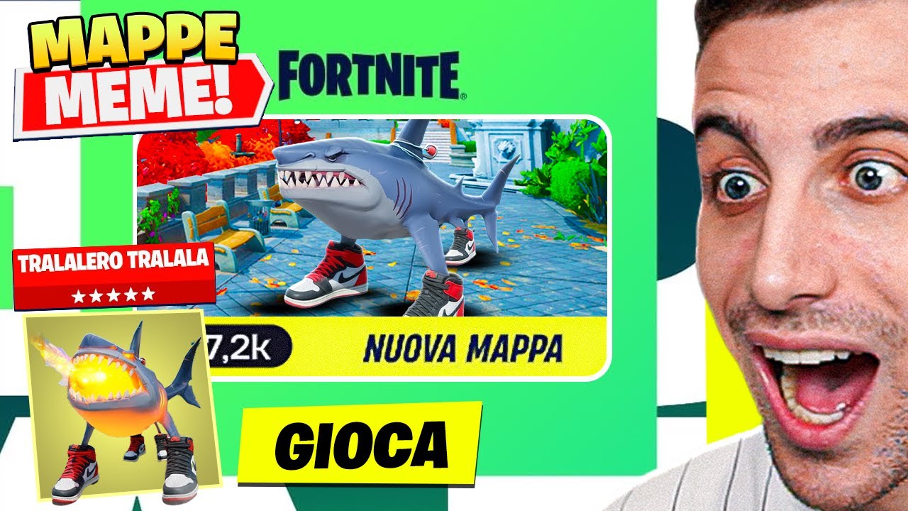 Gioco le MAPPE dei BRAINROT su Fortnite! *TRALLALERO vs TUNG* Fortnite ITA!
