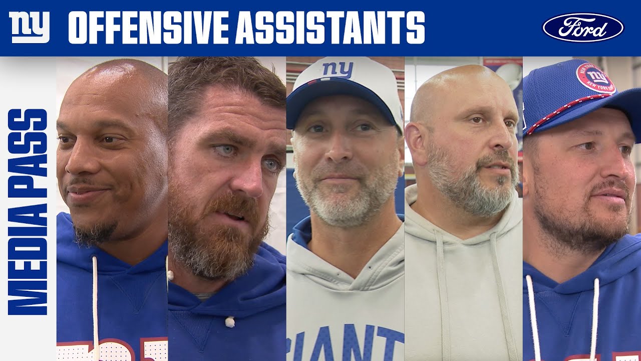 Offensive Assistant Coaches Address the Media | New York Giants