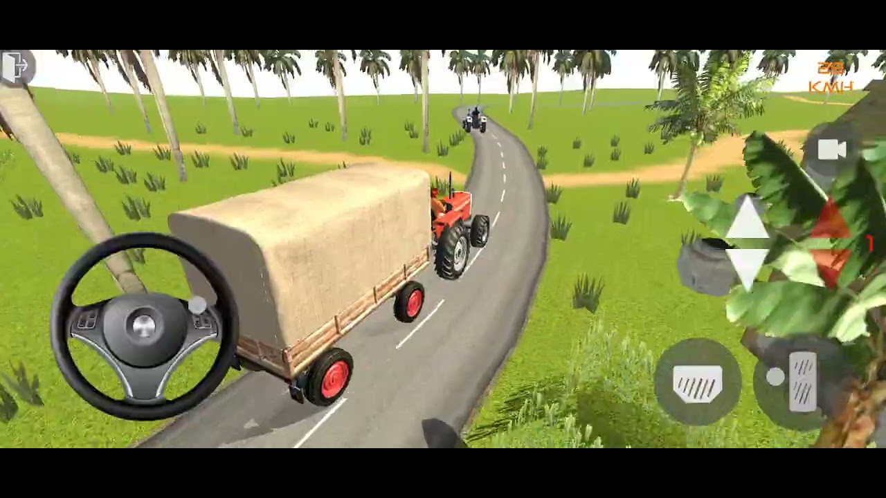 TRANSPORTING tractor driving 3d #fs22 Massey 4x4 tractor Offroding Androidgameplay #gta5 #gtav