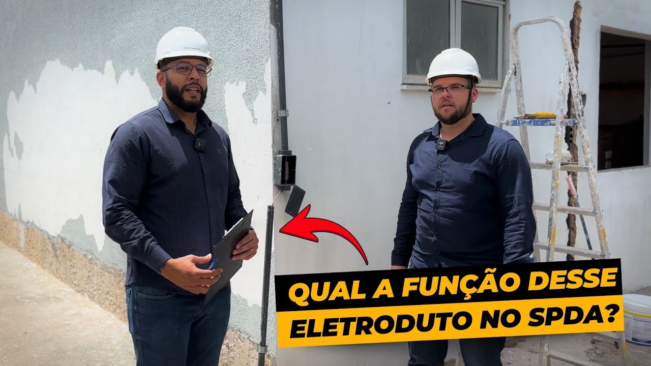 Qual a fun&ccedil;&atilde;o do ELETRODUTO no SUBSISTEMA DE DESCIDA do SPDA? #NBR5419 #spda