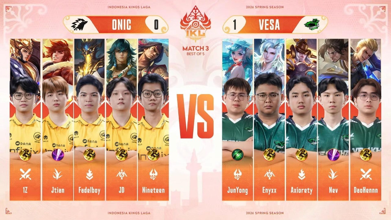 [IKL Spring 2026] Vesakha vs ONIC | Game 2 | Group Stage