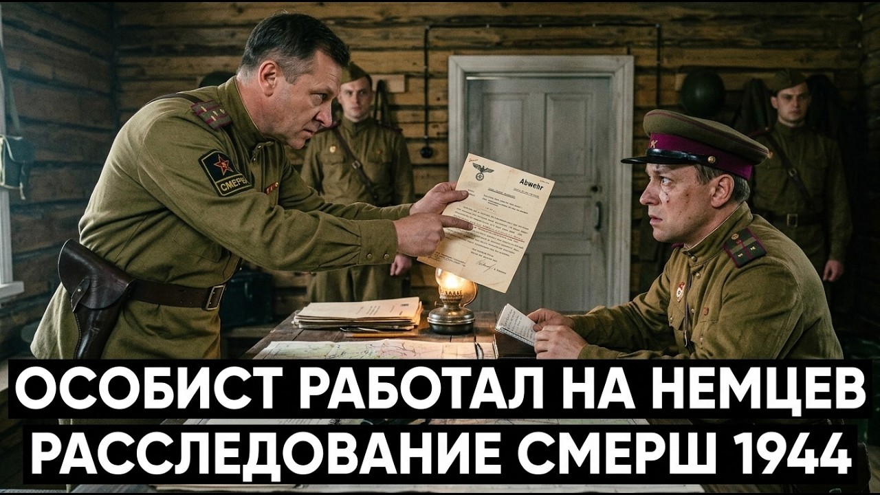 ОСОБИСТ РАБОТАЛ НА НЕМЦЕВ — расследование СМЕРШ 1944