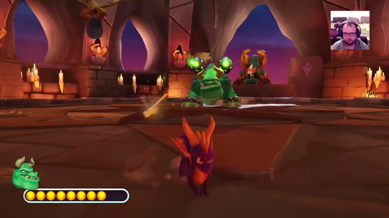 Zagrajmy w Spyro 2: Ripto's Rage PL Arena Chapsa (Boss 2) walka z Chapsem