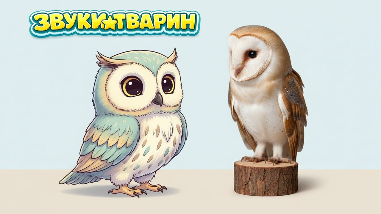 Ти знаєш, як говорять тварини? 🐶🐄🦉 | Звуки тварин — Частина 2