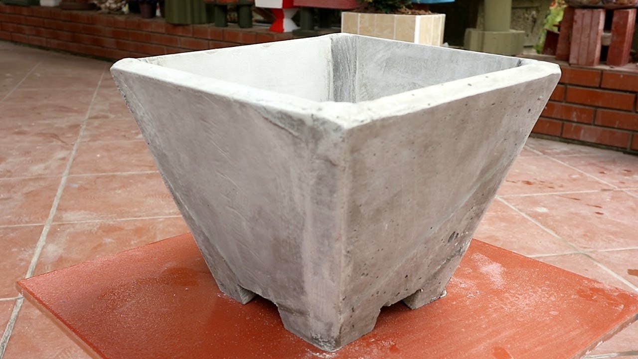 DIY / Design Quadrilateral Pots From Scrap Woody / Make Bonsai Pot Unique At Home