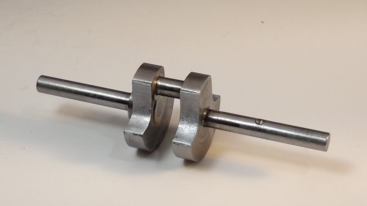 MAKING A MINIATURE 4 -STROKE  I. C. ENGINE,  PART 2 - CRANKSHAFT