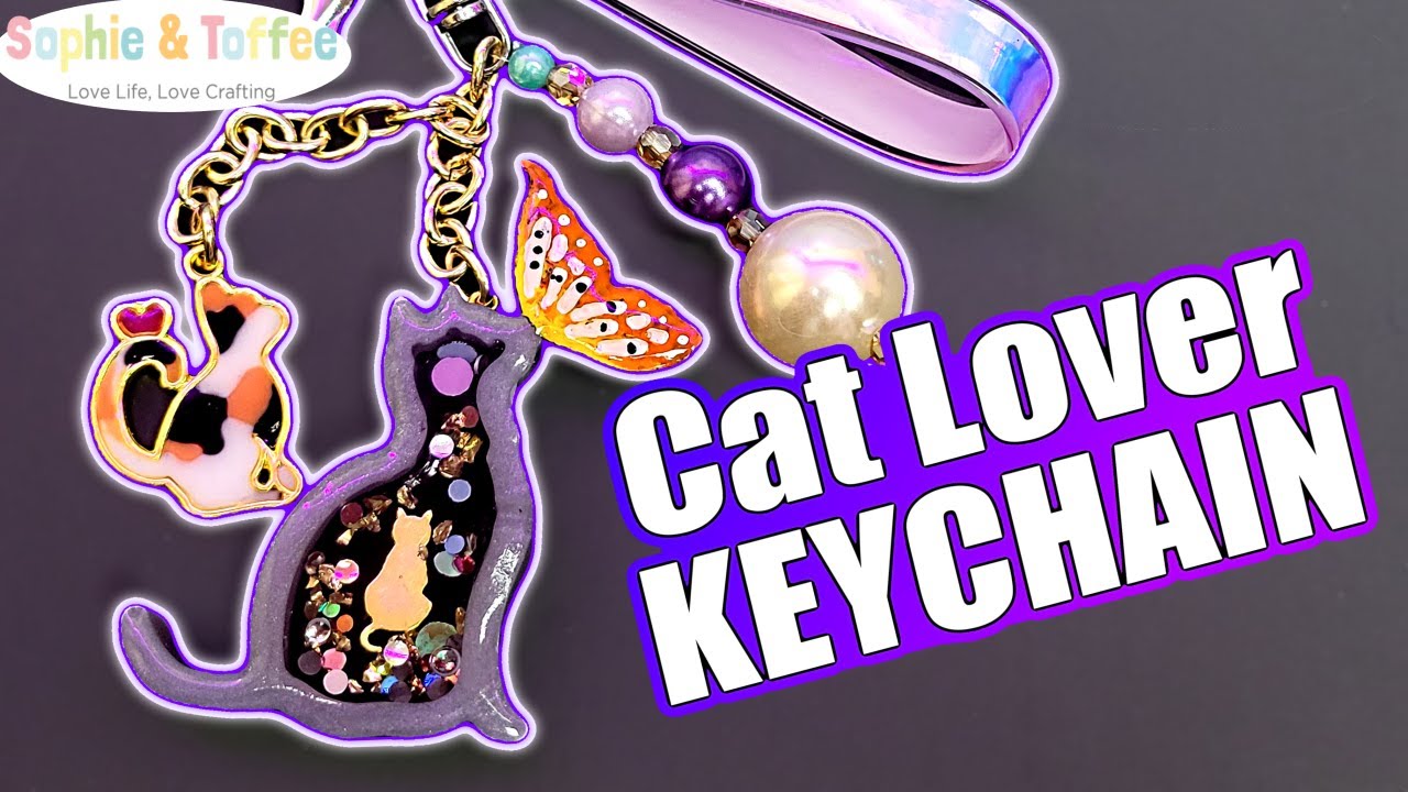 ADORABLE RESIN SHAKER & BEZEL! Purrr-fect UV Resin Cat @SophieToffee Pixie Box