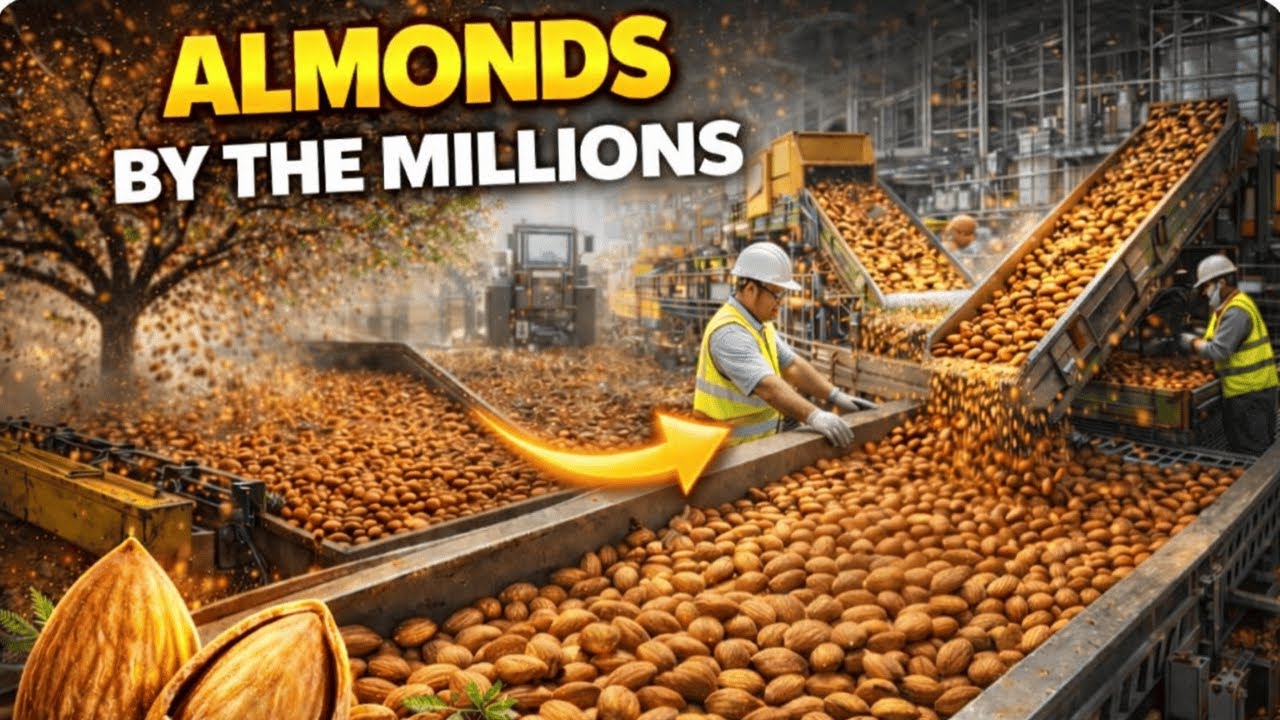 How Millions of Almonds Get Harvested, Shelled & Sorted Every Day